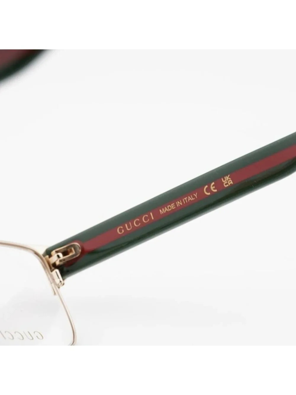 Gucci GG0753O 001 Eyeglasses Gold 58mm Rectangle Frame